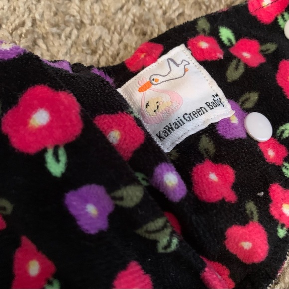 Kawaii Green Baby Organic Bamboo Cloth Diaper - Picture 6 of 6